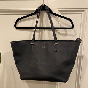 Kate Spade Large Black Tote with Zipper
